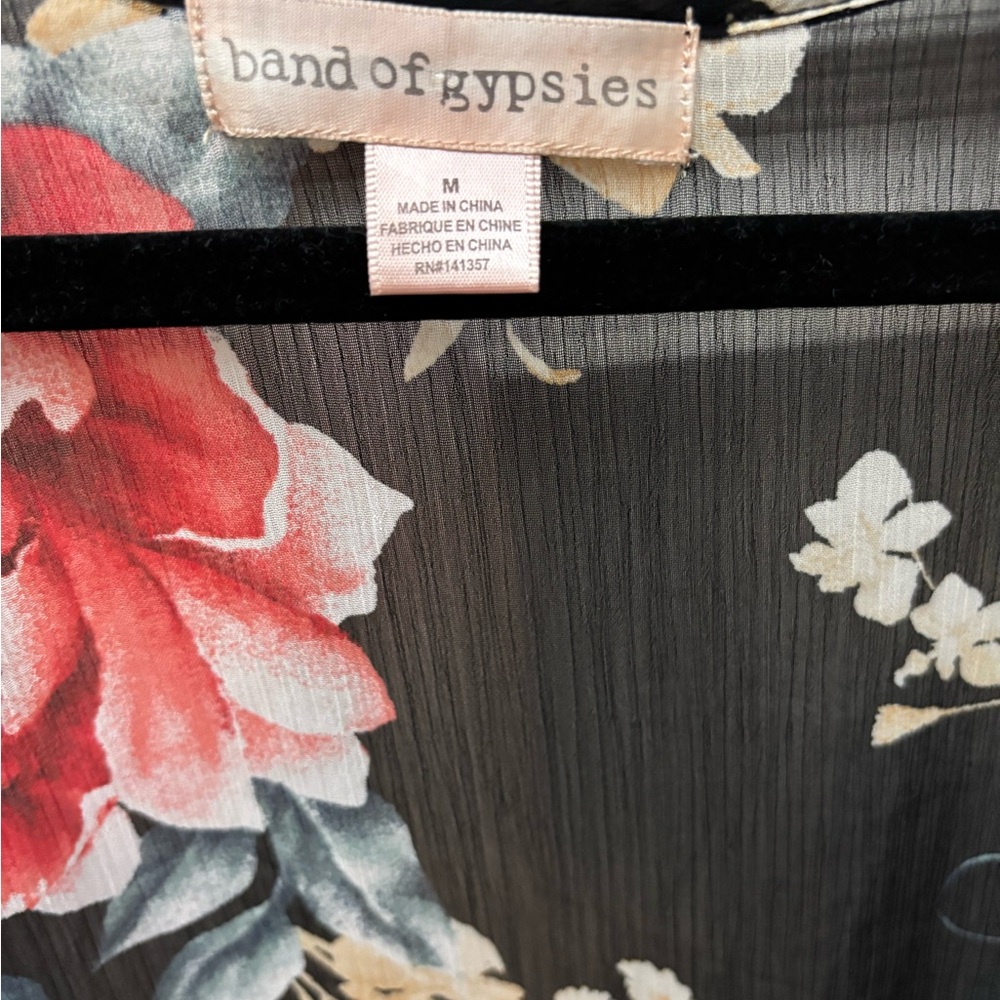 Band of Gypsies Floral Sheer Kimono - Picture 3 of 3